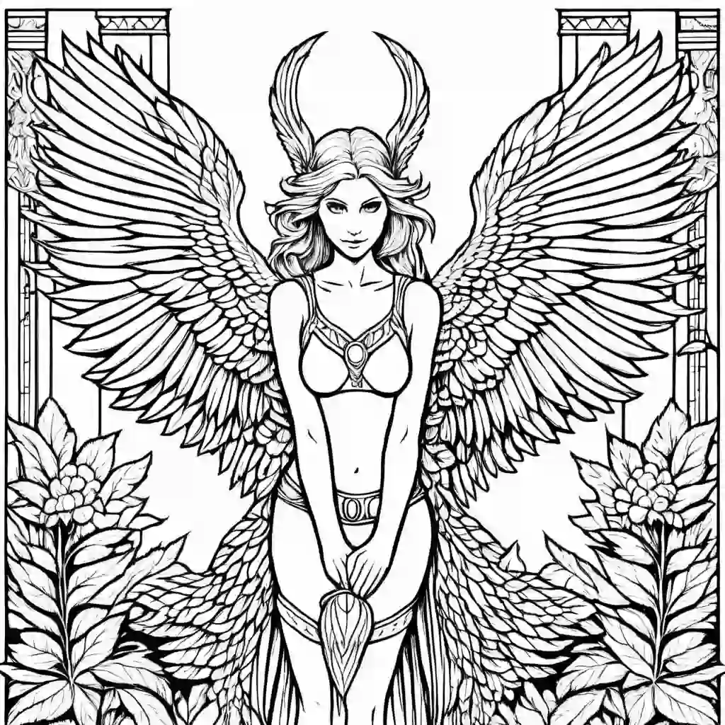 Harpies coloring pages